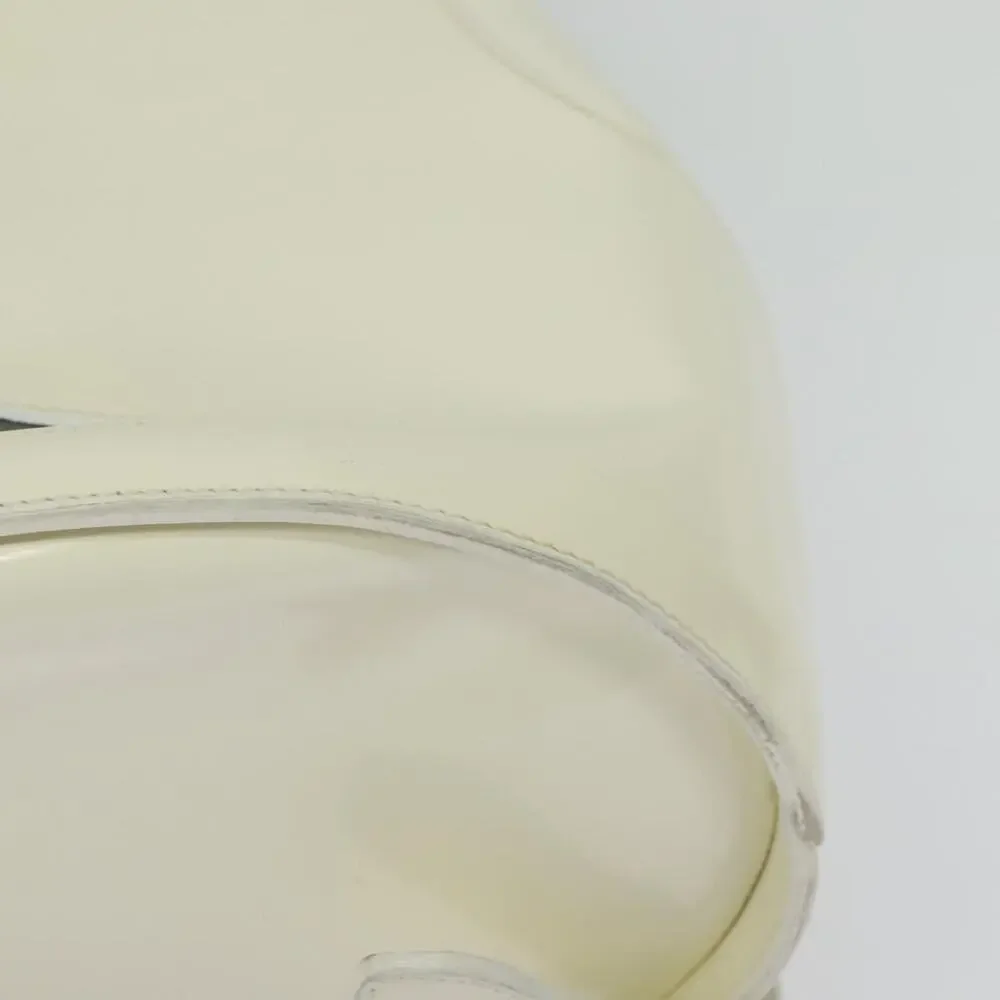Salvatore Ferragamo Patent Leather Gancini Backpack White